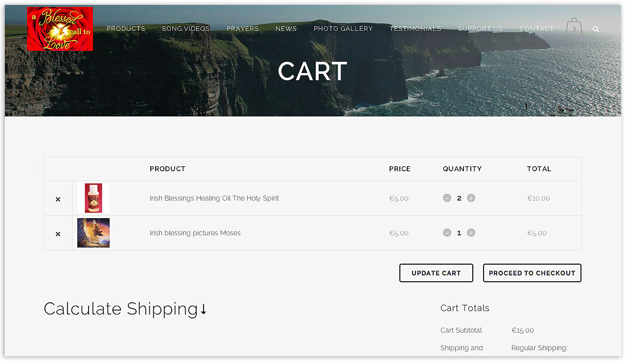 Woocommerce shopping cart design screen shot by veetoo design Northern Ireland.