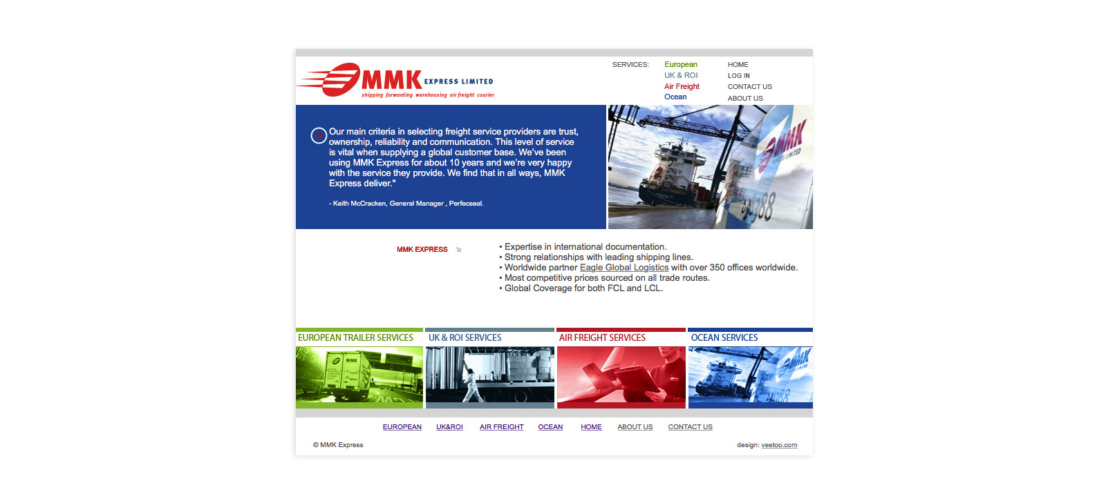 Web design Belfast portfolio - mmk 5.